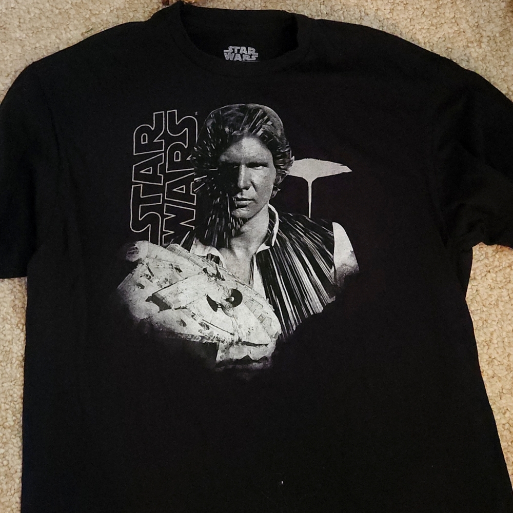 Star Wars Hans Solo men's extra large t-shirt black